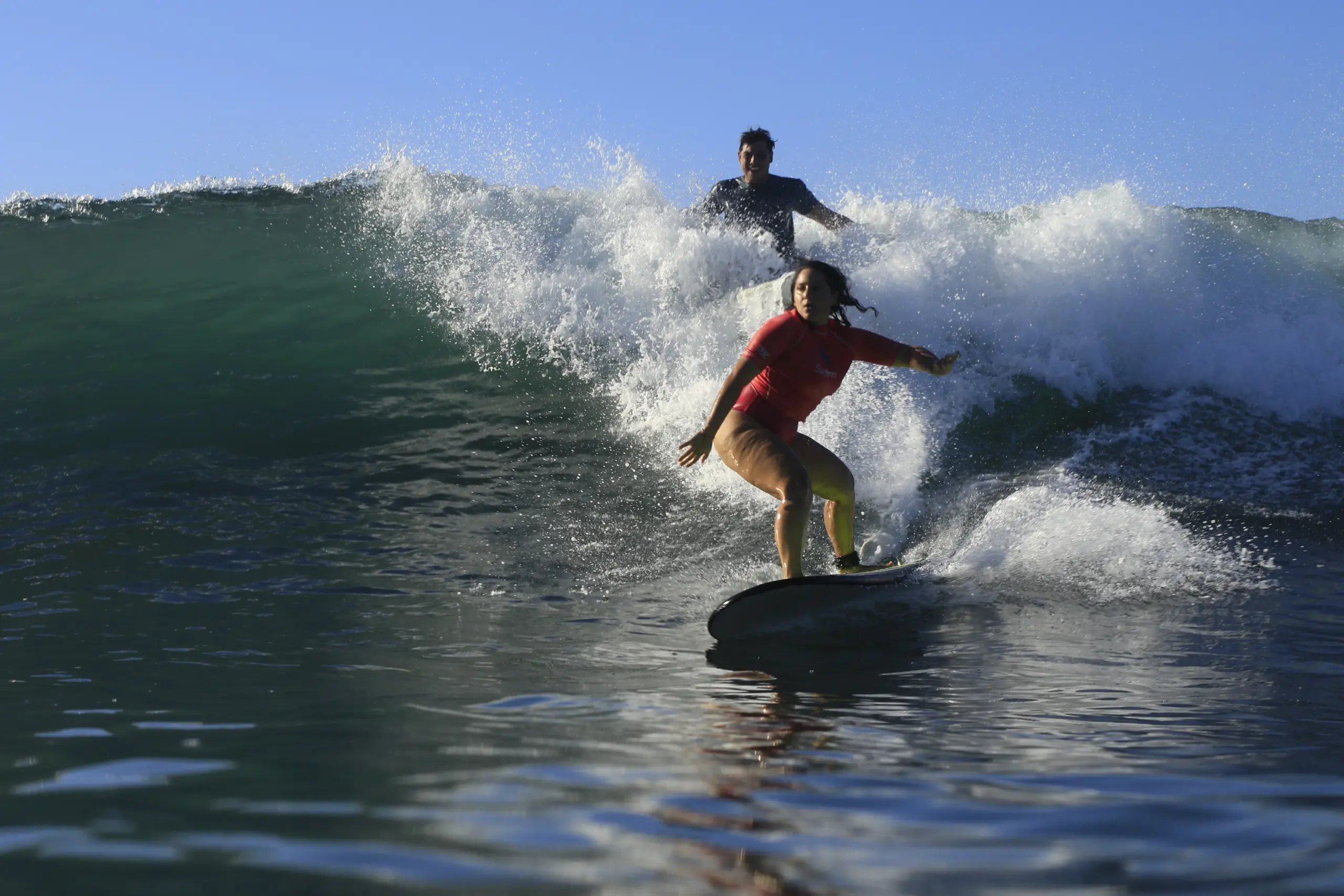 Woman attending an Intuitive Coaching Surf and Yoga Retreat in El Salvador